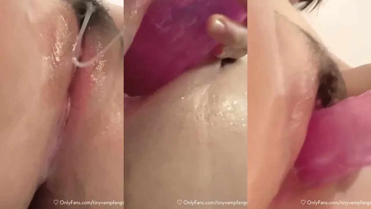 TinyVampFangs Pleasures Her Wet Asian Pussy
