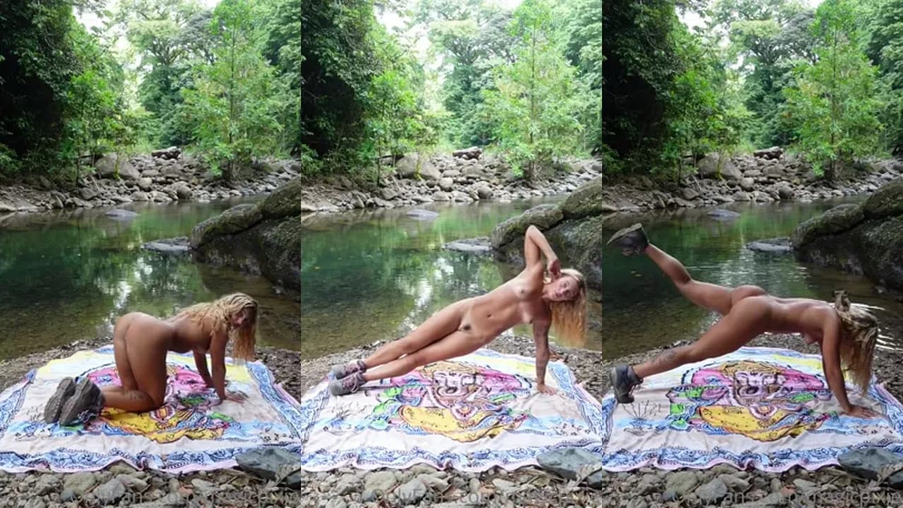 Magicpixie's Seductive Yoga At The River