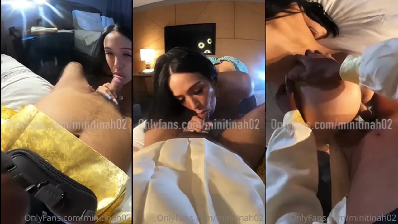 Minitinah Sucks Cock Then Gets Taken From Behind
