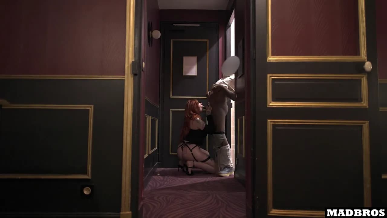 Big Ass French Redhead Gets Fucked and Creampied