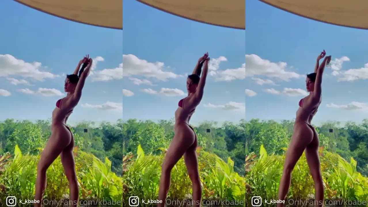 Kbabe Exhibits Her Curvy Figure In Nature