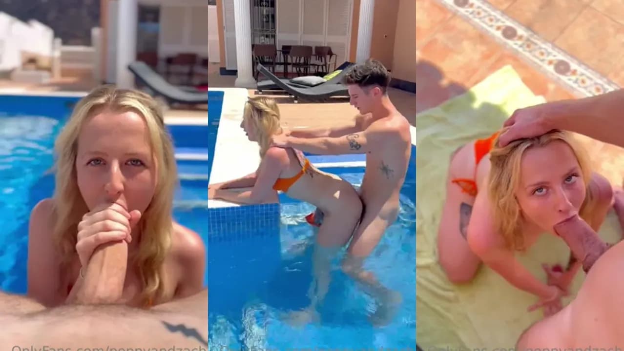 Poppynzach Has Sex By The Pool