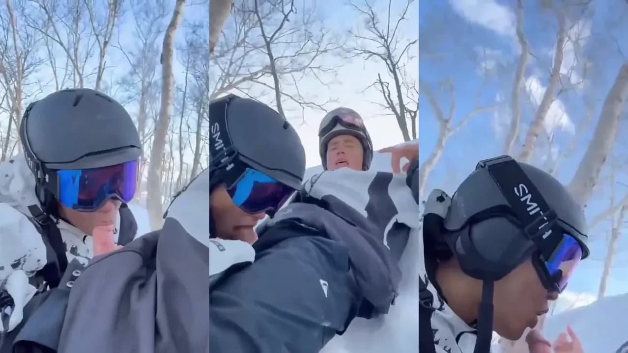 Salah Brooks Blowjob during Ski Session Porn Video
