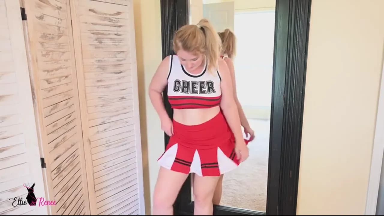 Ellie Renee Dresses As A Sexy Cheerleader