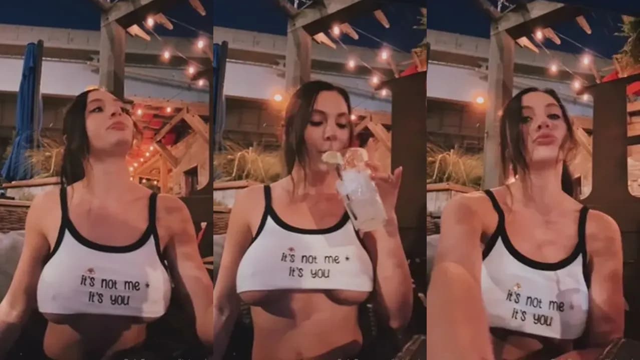 Taylor Sis Displays Her Underboobs Outdoors