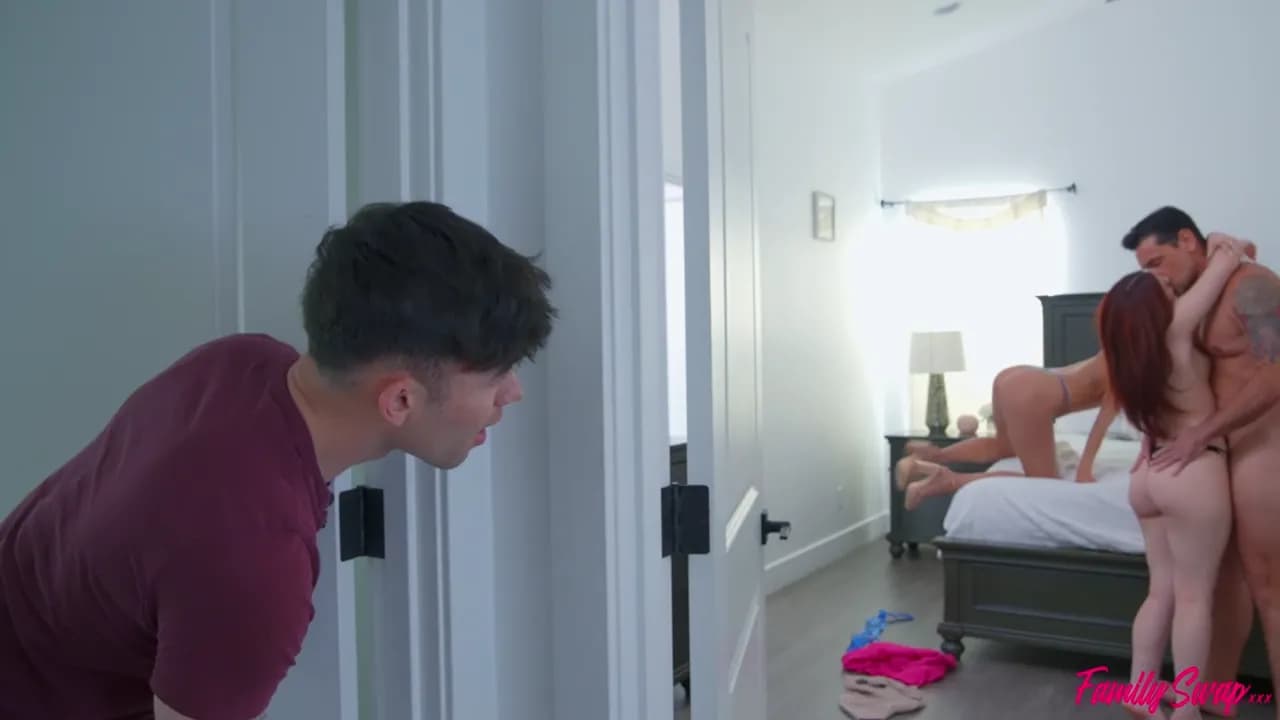 Poppy And Millie Morgan's Family Swap Foursome Sex