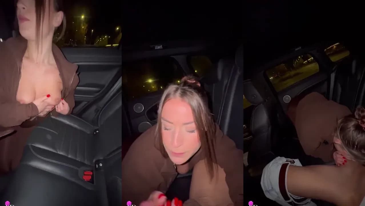 Anna Divina - Sextape Blowjob dans une Voiture