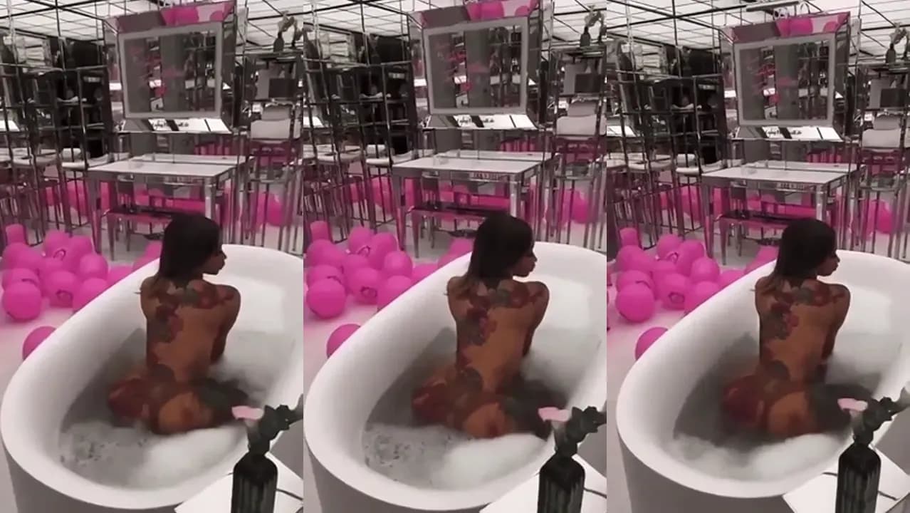 Big Ass Cardi B Takes A Bath