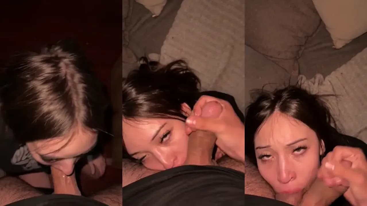 MewSlut Gives A Blowjob During Movie Night