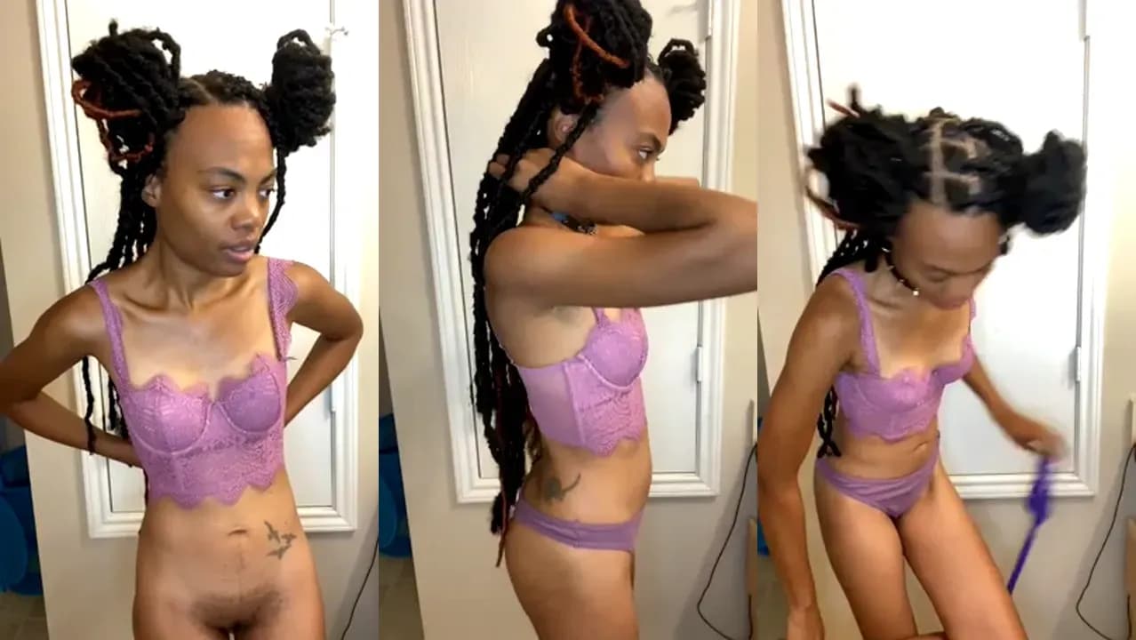 Christalynkbri Models Her Sexy Lingerie