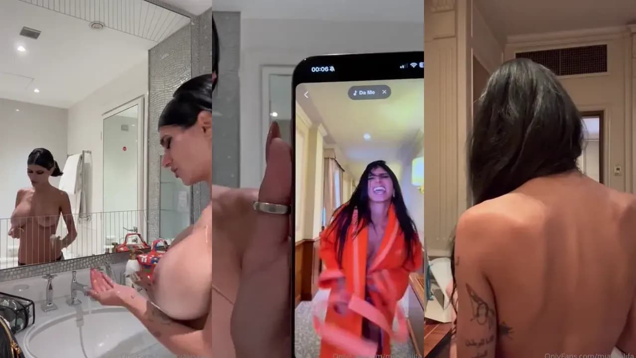 Mia Khalifa en direct lors d'une soirée d'Halloween