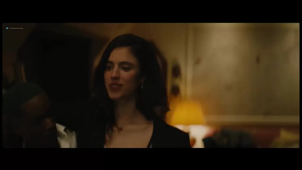 Margaret Qualley In Her Black Lingerie