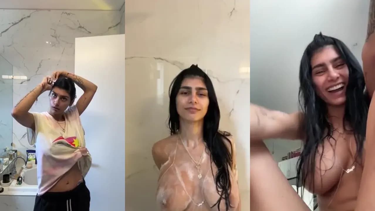 Mia Khalifa Films Herself While Taking A Bath