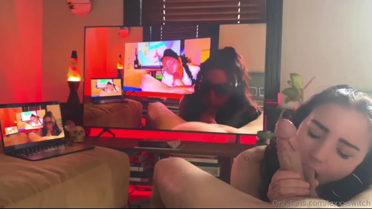 Lexxxswitch Blows BF's Dick Until It Cums